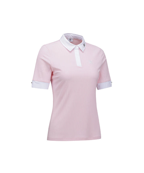 ANEW Golf Women's SM Half Sleeve Short T-Shirt - Light Pink