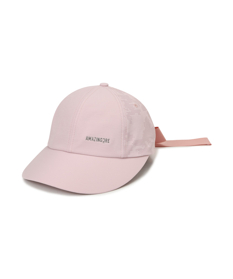 Amazing Cre Pixel Camouflage Ribbon Cap - Light Pink