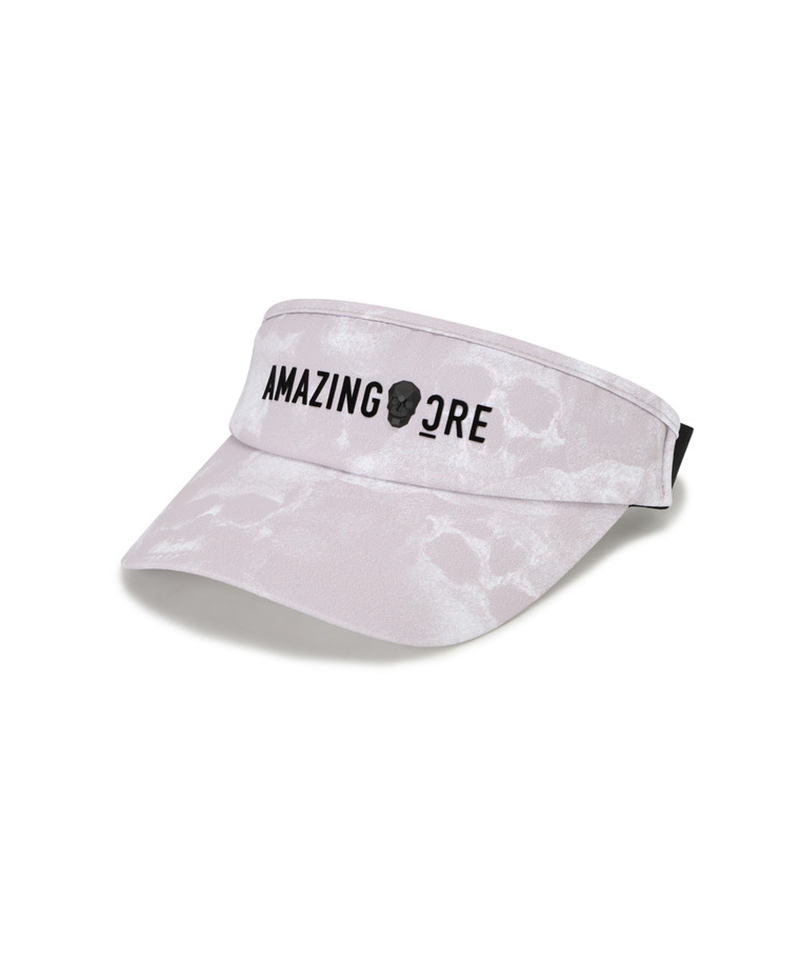 Amazing Cre Skull Print E-Band Visor - Light Pink