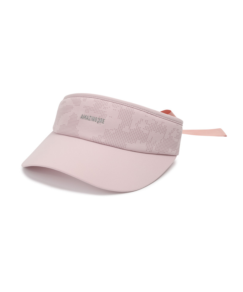 Amazing Cre Camo Print Ribbon Visor - Light Pink