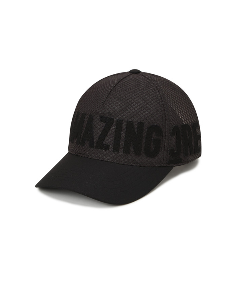 Amazing Cre All Mesh Cutting Logo Cap - Black