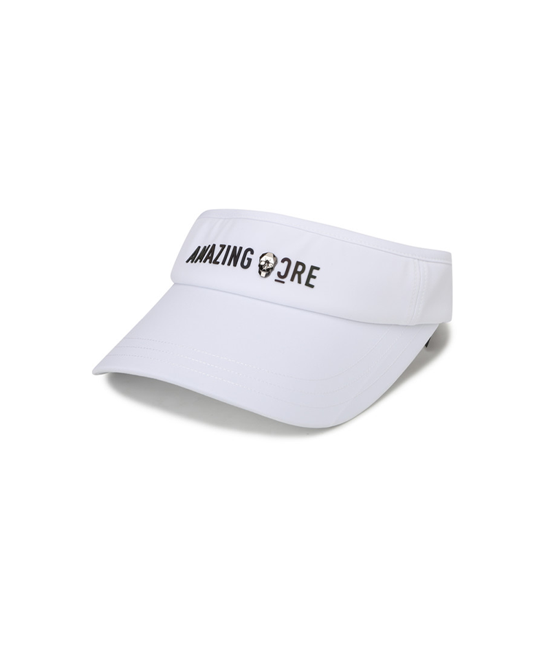Amazing Cre Player Ball Marker Visor - White
