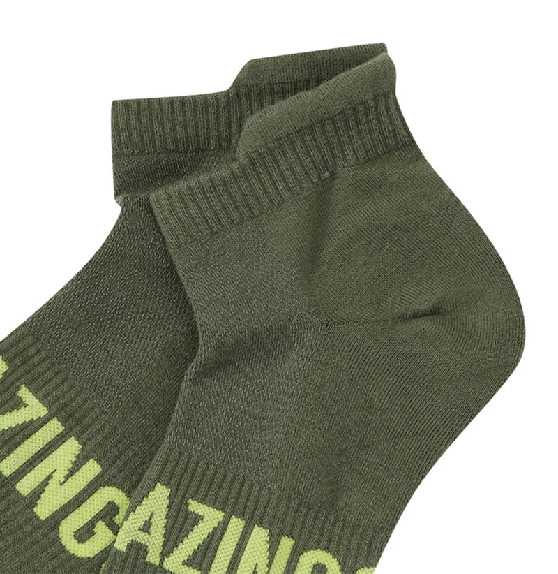 Amazing Cre Logo Point Sneakers Socks - Khaki