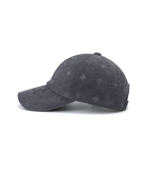 Unisex Corduroy Cap - Dark Grey