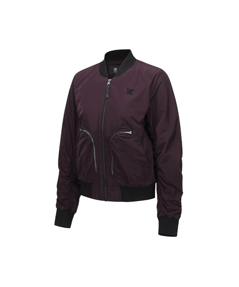 Women's FA Signature MA-1 Jacket - Burgundy