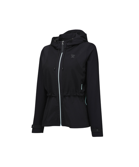 Women's FA Mid Legth Hooded Jacket - Black