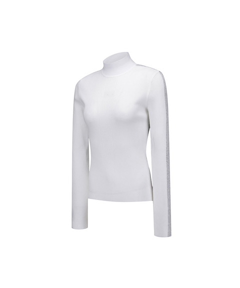 Women's FA Mock Neck Sweater - White