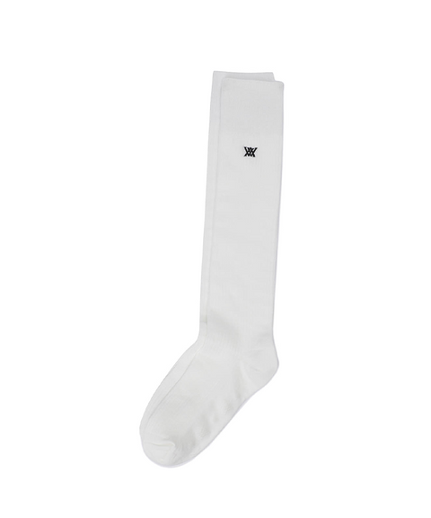 Women's Logo Point Knee Socks - Off White