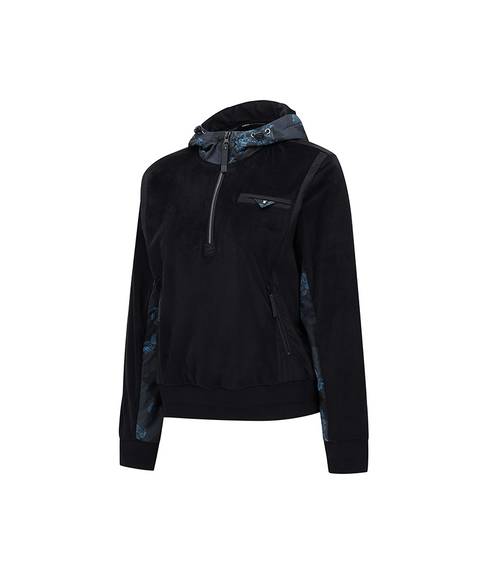Women's FA Flower Pattern Sweatshirt - Black