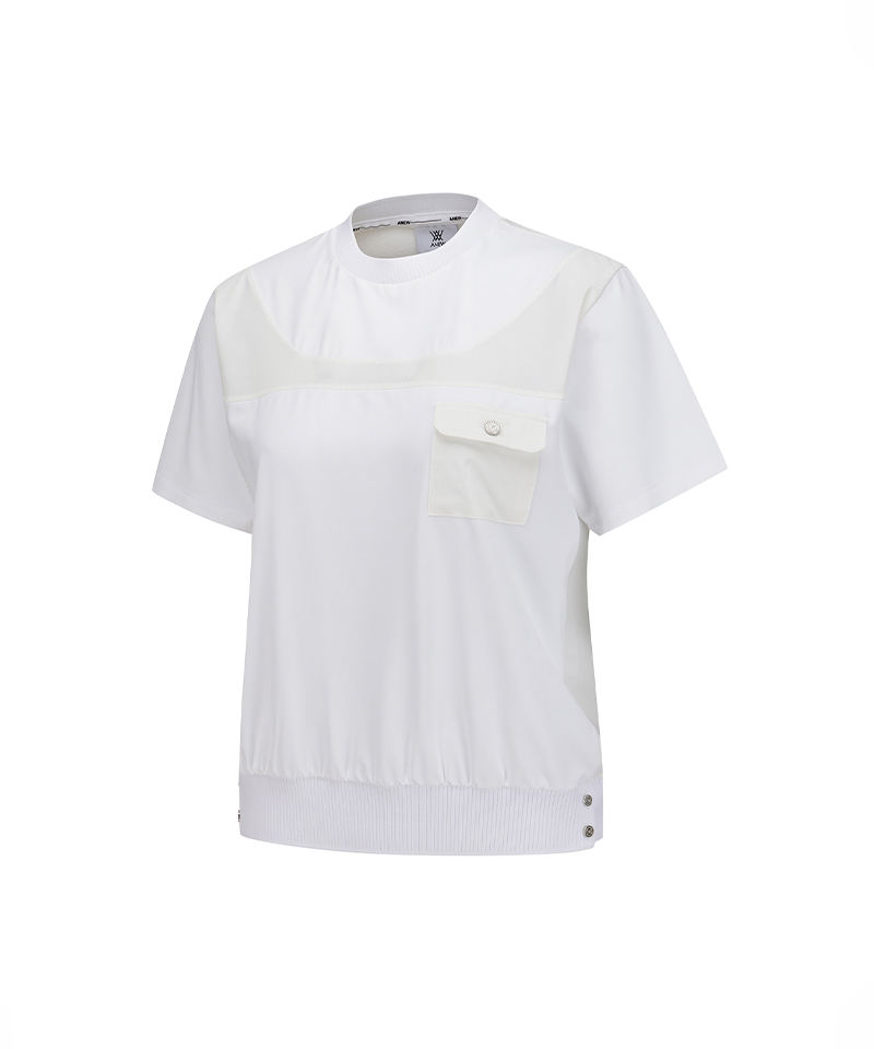 Women's FA Hybrid Round Short T-Shirt - White– Sokim