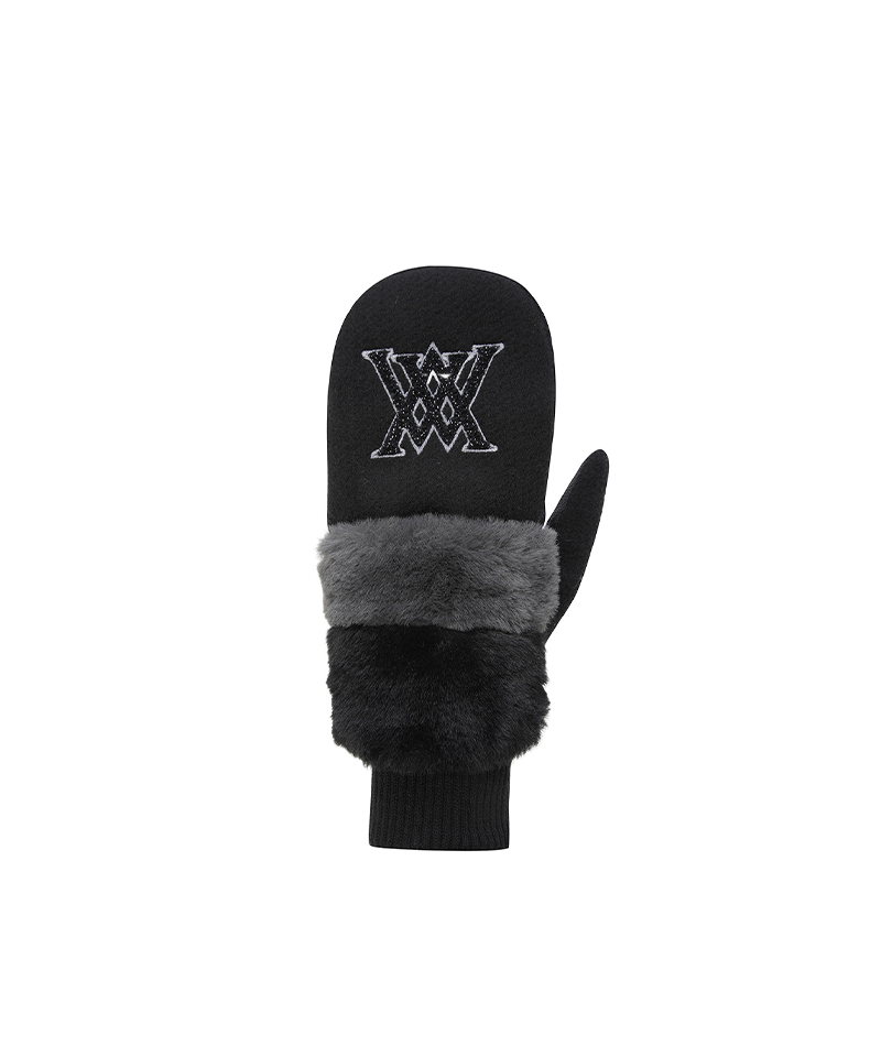 Women's Mitten Gloves - Black