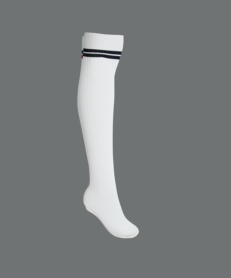 Slim Golf 50cm Over The Knee Socks - White