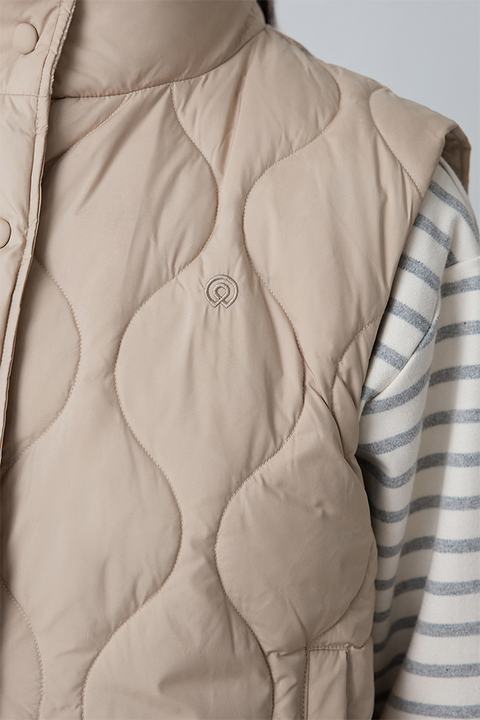 FORDI Airy Duck Down Vest - Beige