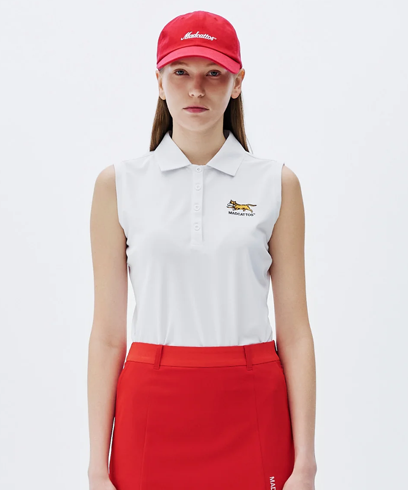 MCC Women's Essential Sleeveless Polo - Off White