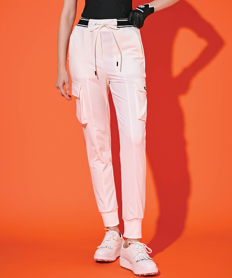 Black Label Hyperspan Cargo Jogger Pants - White