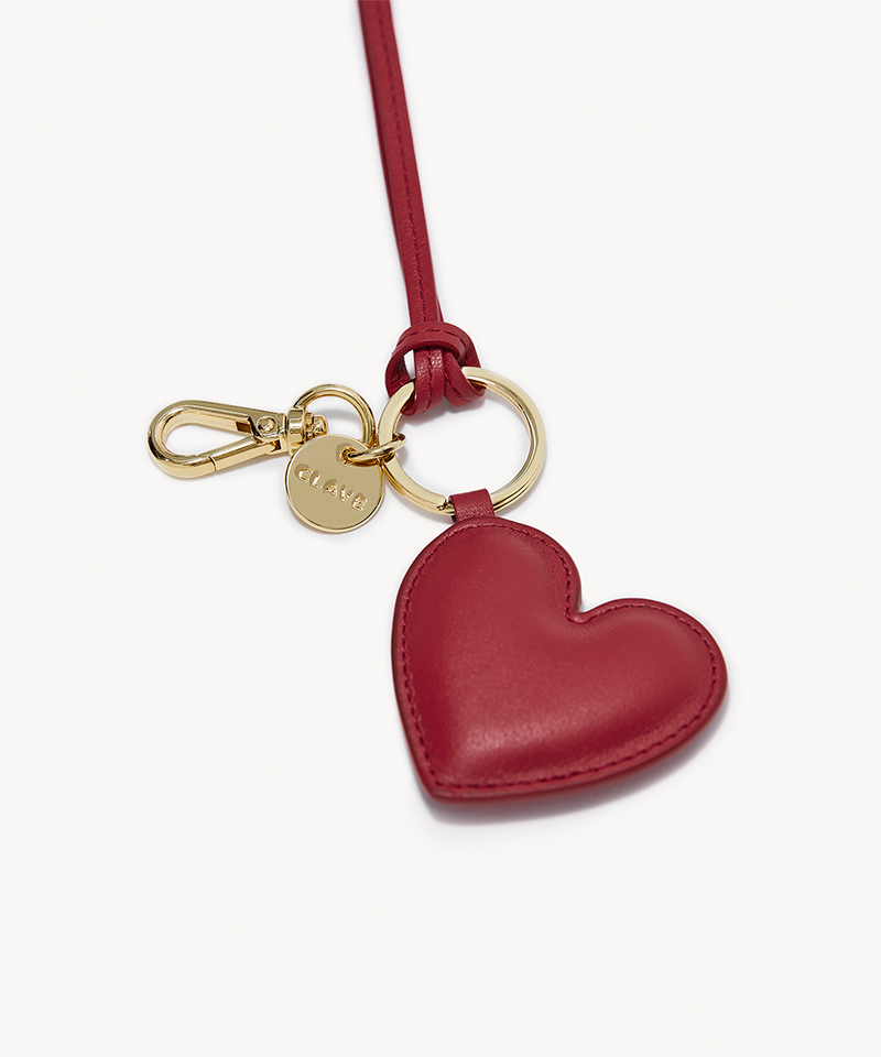 CLAVE Heart Charm - Red