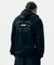 Jamie West Club Hoodie Applique Zip-up - Black