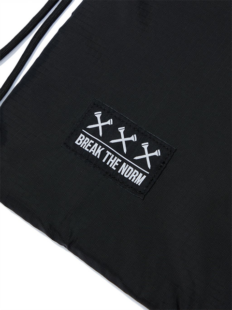 Jamie West Draw String Bag - Black