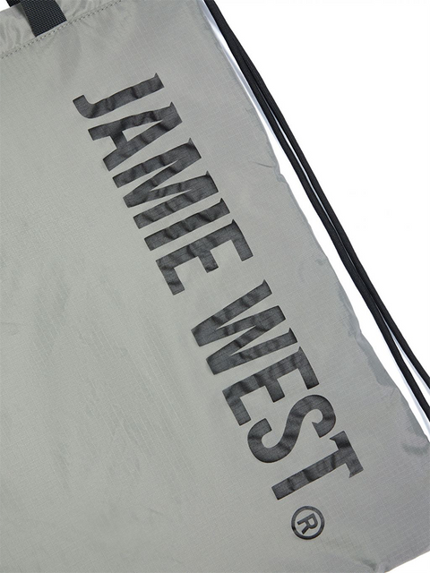 Jamie West Draw String Bag - Grey