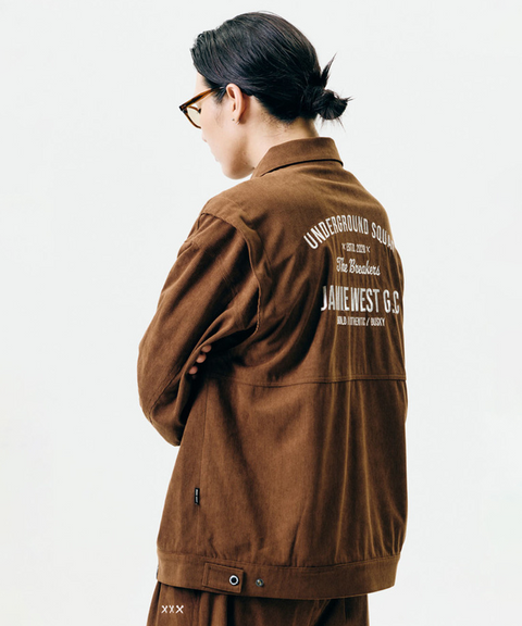 Jamie West Corduroy Trucker Jacket - Brown
