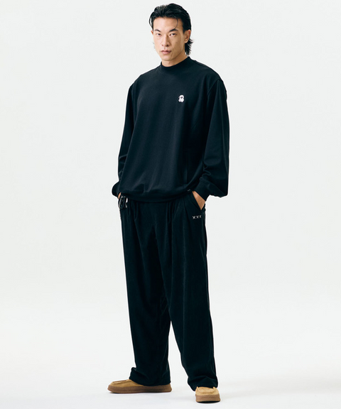 Jamie West Nick Mock-Neck Sweatshirts - Black