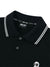 Jamie West Nick Stripe Collar Point Essential P-Shirts - Black