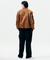 Jamie West Nylon Collar Point Aviator Jacket - Brown
