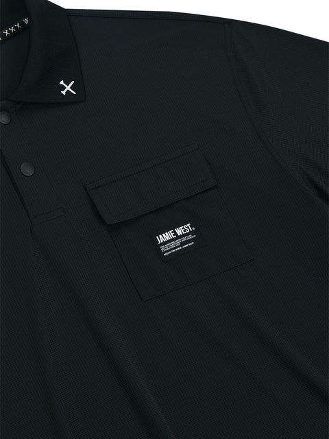 Jamie West Performance Pocket P-Shirts- Black