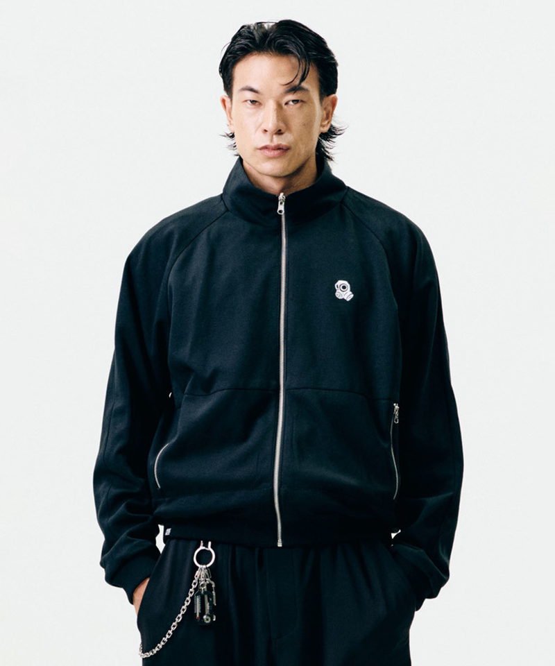 Jamie West Reversible Highneck Souvenir Jacket - Black