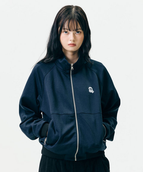 Jamie West Reversible Highneck Souvenir Jacket - Blue