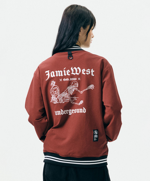 Jamie West Underground Stadium Jacket -  Burgundy