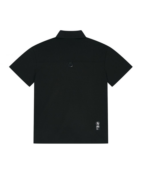Jamie West Woven Combined Point P-Shirts - Black