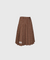 KANDINI Check Midi Pleated Skirt - Brown