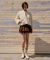 KANDINI Goose Down Wool-Blend Panel Jacket - Cream
