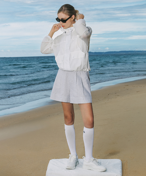 OBER Golf Light Hooded Jumper - White