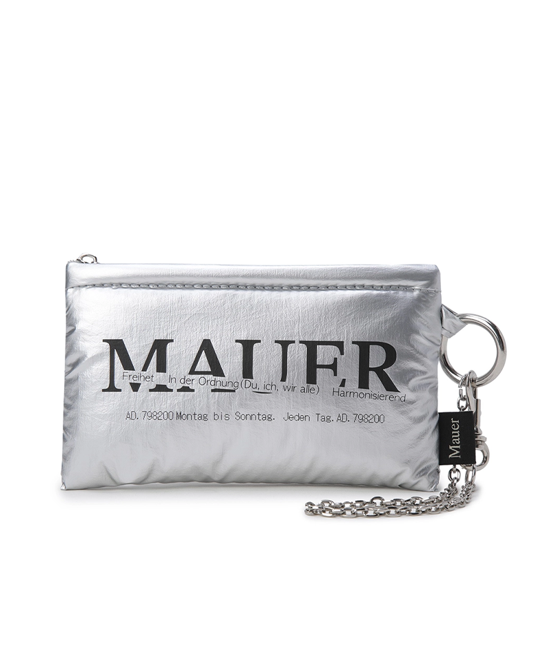 MAUER GLOBAL Flohmarkt Pouch Keyring - Silver