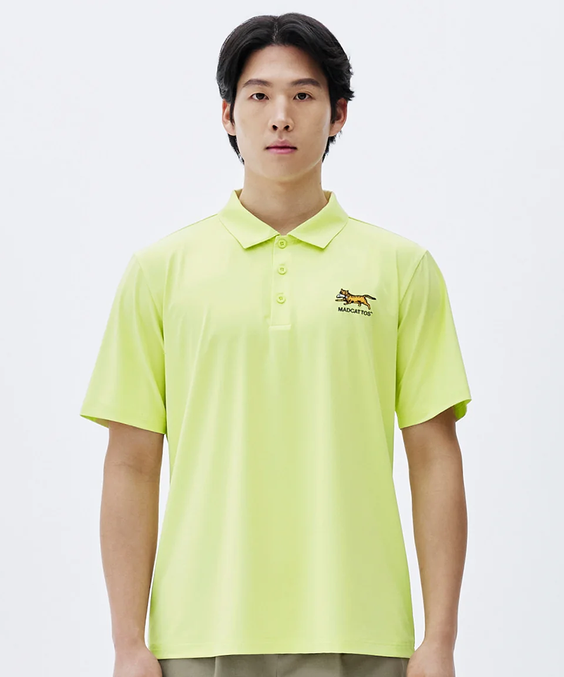MCC Cool Textured Polo - Lime