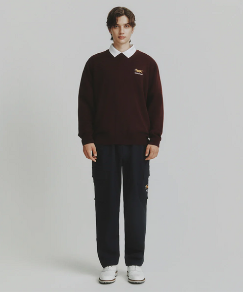 MCC Men's Crew Neck Sweater - Burgundy