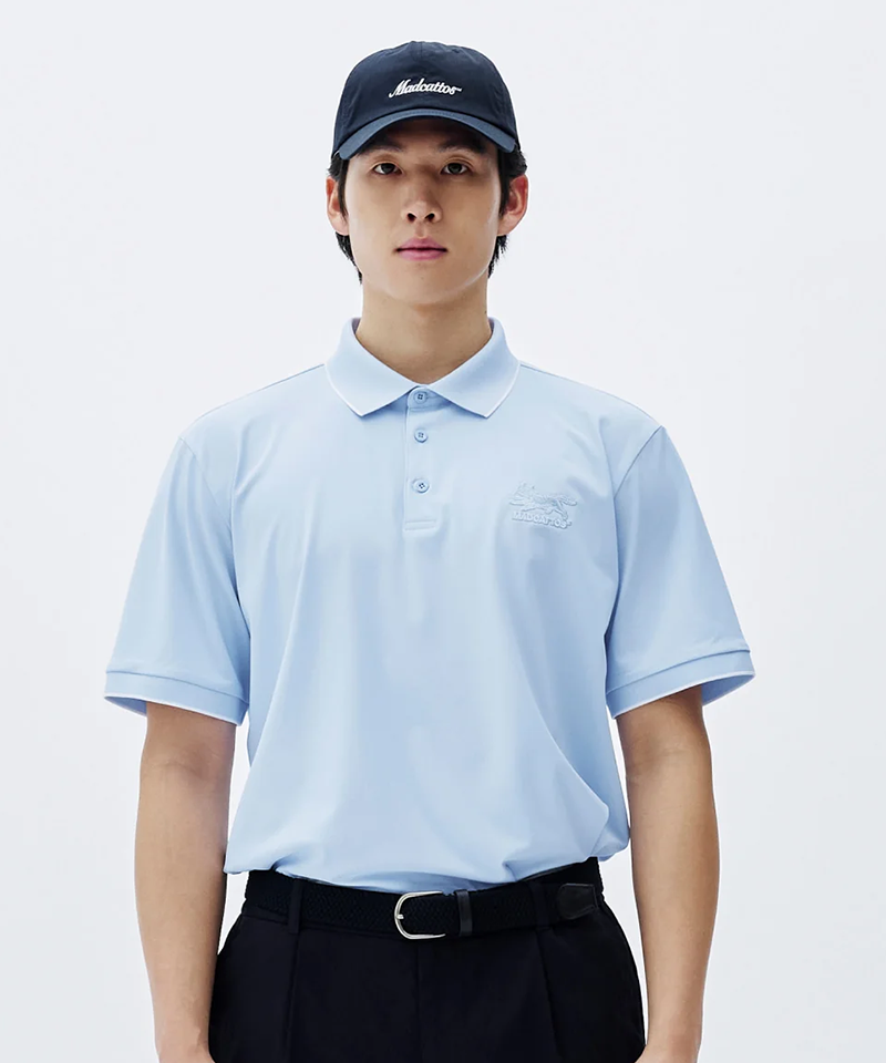 MCC Men's Cool Dry Polo - Sky Blue