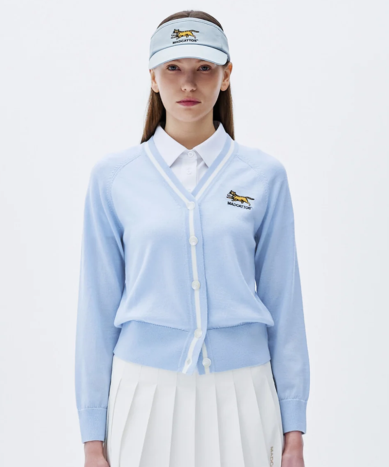 MCC Women's Classic Knit Cardigan - Sky Blue