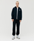 Goal Studio Men's Essential Brushed Full Zip-Up Hoodie - Navy