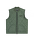 Jamie West Lettering Quilted Detachable Jumper - Green