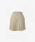 GFJ Golf Women's High Waist Pleat Skirt - Beige