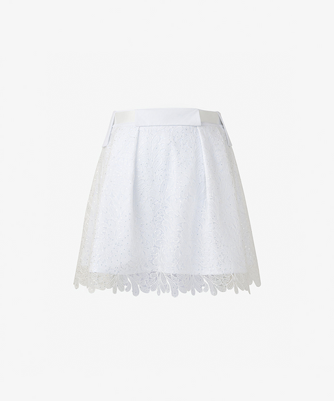 GFJ Golf Women's  Lace Layer Skirt - White