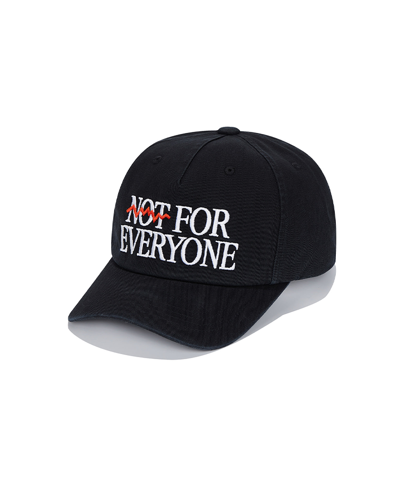 Jamie West Slogan Embroidery Washed Ballcap - Black
