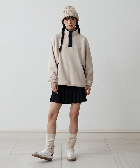 FORDI Snug Fleece Anorak - Beige