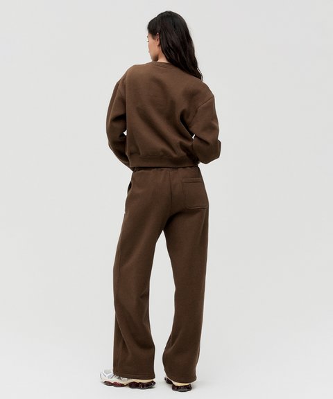 Goal Studio Women's Essential Brushed Sweat - Dark Brown