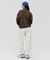 Goal Studio Women's Essential Microfleece Quarter Zip-Up Tee - Dark Brown