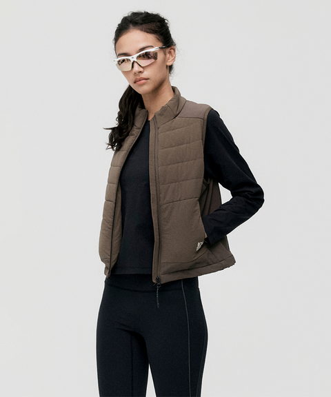 Goal Studio Women's Hybrid Lightweight Vest - Dark Brown