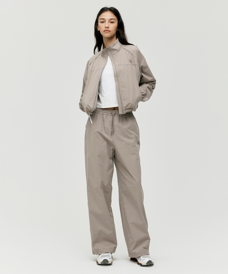 Goal Studio Women's Stretch Track Jacket - Dark Beige